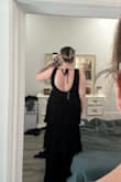 Obsessed with this dress and can't wait to wear it to a ball in a few weeks. It fits perfectly and is so flattering. Please ignore the fact that I don't have a full length mirror. - Sarah A.