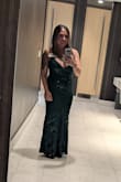 I'm 5'1 so it's no surprise that I have to alter the dress. Everything else fit perfectly and true to size. - Maria M.