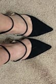 I loved these shoes so much; sexy yet sophisticated! However, the strap to go across the foot is loose as all get out. I was just so saddened and I'll be returning because it would drive me nuts, as well as not hold as well while walking. - Kendall C.