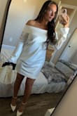 This dress fully UNDERSTOOD its assignment. I bought this for my bridal shower. When I tell you, I bought so many different dresses at all price ranges and this dress was just perfect. It showed off my curves without being too much. Sexy but classy all in one. Everyone was obsessed. - Alexis R.