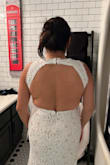 I loved it, but it was too small for me. The fabric is too soft and beautiful. I'm trying to lose weight so let's see what happens - Maga H.