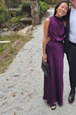 Such a pretty and sleek dress, I had to get it tailored; it was a bit long, but otherwise, it fit great! Would definitely recommend :-) - Sabrina