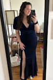 I feel incredible in this dress, it fits beautifully (definitely long but I'm used to that with my height). I wore shape wear under for my own comfort but it doesn't fall weirdly at all. I can't wait to wear it for the wedding! - Kat B.