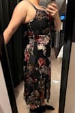 The fact that you can tie the top part, I think, gives a lot of give and shape. Really loved this dress. I didn't end up buying because I bought another dress that I thought was just better suited for the wedding. But it hides my little tummy pouch and really showed off my shape. - Megan M.