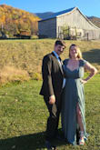 Got so many compliments on this dress! I am a postpartum momma and have a good sized belly, but this dress flattered me so well. So many women gave me amazing compliments on the gown. It is well made, durable, and it fits to size. Does not stretch. - Hayley L.