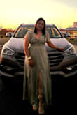 Such a beautiful dress as expected. True to size. Flowy soft material, and comfortable. - Manjushree R.