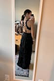 This is the best dress I have ever purchased! The quality is amazing and it fits absolutely perfectly. Good support and padding at the top and completely adjustable back. I love the slit and it's not too high either! - Peyton C.