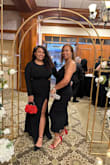 The dress fit perfectly and was the right combo of elegant and sexy! Wedding was an all black affair, but I paired the dress with red accessories to complete the look. I felt confident and beautiful in it. No bra required, which is a plus for my body type and bust size. Get this dress while you can! - Kimberly G.