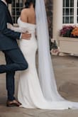 Love how simple it was. I did add some button in the back and cut the front a little shorter. You can make this dress your own by adding small details. Overall I'm glad I bought this dress for my wedding. - Gabriela V.