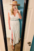 This dress is elegant on its own and would be fitting for any venue, but for me, I've dressed it up with a belt and made it my own style which will be perfect for my upcoming wedding day! - Laura C.