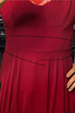 Wanted to like the dress but the trim under the bust is very uneven and quite noticeable, wouldn't recommend due to this defect. - Tianshu J.