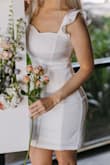 The dress is very elegant and fits perfectly. Does not ride up and not see through. Highly recommend! - Lina M.