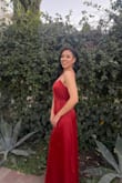 The dress fits perfectly to your size, is so comfortable, light and breathable fabric that makes you look wonderful!

In the wedding the music made you want to jump, so not the best of the ideas because of the leg partition, it will open when you move too much xD and the slim side of the cleavage tends to move if you move a lot as well xD

So just dance the slow ones and you are good to go! - Paloma F.