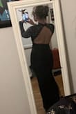 This dress is fabulous. I am small on top and carry most of my weight from the waist down so I'm always worried about sizing, but the medium fit perfectly and didn't constrict my hips. Stretchy and very flattering. So excited to wear this out! - Fayth P.