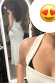 I love this dress! I was worried about finding the right fit as I have a larger waist to hip ratio but this dress feels great! I will wear it to my reception as I wanted something lightweight to dance in. The fabric feels classy too, just that towards my hips it gets stretched a lot so it feels thinner and I may have to wear shapewear! Highly recommend! - Vanisha S.