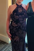 I wore this dress to a black tie wedding, and it was gorgeous. That being said - the fabric of the dress left the most painful bubbling rash around my neck and chest where the fabric met my skin. Under my arms started breaking out too after they rubbed against the dress. So painful and the rash hasn't gone away two days later! - Shannon P.