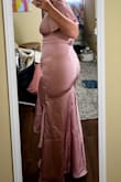 I love Lulus and the dress is beautiful, but not on me. It fit and zipped up just fine but it was not flattering on my curves. I would try to size up but I don't think it would make a difference. I would just caution buyers that this dress is not made for a curvy body type. - Morgan D.