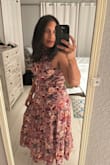 This dress was absolutely beautiful. I was the wedding planner for my cousin's wedding on the beach and wanted something that I could move around in. This dress felt both comfortable enough without being too casual. The fabric is breathable with a slip underneath. It was super flattering - I was struggling with a bit of bloat and it hid it sooo well! Love it! - Brittanni W.