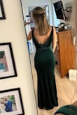 The dress fits great. I'm normally a small/medium but took a chance on the small and I'm SO glad I did. It's almost too big but it'll work. It also came in really wrinkled so I'll have to get it steamed but besides that it's a beautiful, comfortable dress! - Kristin R.