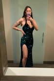 Absolutely LOVE this dress! It's comfortable; the straps are adjustable if needed; it's not TOO long (I wore 3-4" heels and it was off the ground about an inch or two - it was perfect. I wore it longer after changing into tennis shoes and it wasn't dragging on the ground or anything), and it's BEAUTIFUL. Received so many compliments! I never feel confident, and I'm not the "going out" type, but this dress was SUCH a win. I couldn't be more pleased with how it fit and how it looked, how quickly it came, and the quality of the material. LOVE and wish I could recommend to everyone! - Randi S.