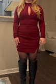 Much sexier and more bodycon that I anticipated. The neck is also very tight to the point I was very uncomfortable. - Natalie H.