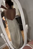 Bought this to try on for my vow renewal & it's so comfortable compared to the other dresses I've tried. Needs to be taken in a bit under the armpits, but otherwise fits well for a beach renewal. - Molly L.