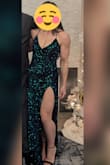 This dress is even more stunning in person. The pictures don't do it justice. The XS was tight in the rib cage, but not too tight that I couldn't sit down or was too uncomfortable. The length was perfect. - Darrelle P.