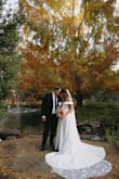 This is the most beautiful, perfect, wonderful, amazing veil ever. The flowers are 3D and don't take away from the dress, but are the most perfect touch. I got so many compliments and I wore the veil through cocktail hour and dinner because I didn't want to take it off! The quality is EXCELLENT!! - Bailey R.