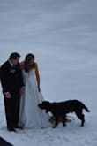 Wore this for my wedding and everyone loved it! It was a bit small, I think if I had time to return for a size 6 I would've sized down but I got it altered and it fit decent enough! Gorgeous embroidery and beadwork. - Heather S.