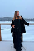 If you're on the fence, get this dress!!! I wore this for a friend's Christmas/winter wedding and LOVED it! It fits perfect, is a perfect length with heels. I danced all night in this dress and was so comfy. Got so many compliments too! :) - Brenna M.