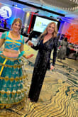 I loved the elegant comfortable fit of this dress; it is well made and stretches a lot. I got a L but could have gone to a M. I was perfect for the work-type banquet I attended. The V neck was a little low in my opinion but used some fabric tape to hold it together a little. - Julie K.