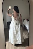 I bought this for an engagement photoshoot and it was perfect. I got so many compliments on it while we were out. It looks like a bridal dress for a more casual elopement, but still feels Bridgerton-esque. It was comfortable and perfect for fall weather. - Ikhlas S.