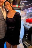 Wore this dress to a Christmas party it was so so cute. Received many compliments. I saw prior reviews saying it was short so I did size up, and the length was not so bad, finger tip length. Still kind of short can't bend over, but worth the wear if you're just going to dinner. - Nina S.