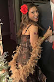 Purchased for Murder Mystery party; my character was a Spanish Cabaret dancer. I'm fairly short (5'1) and it fits nicely - Cindy L.