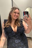 This dress is beautiful and very comfortable. I felt so gorgeous and I got so many compliments on the dress. I was worried that I would be too short for the dress. Often, full length dresses and skirts are too long for me, but it fell at a great length. Super booby too haha! The only thing that I did not like was that the skirt maintained a certain width/diameter throughout. I'm sure on other people it's fine, but I am plus size and have a large butt and thighs. I did have to readjust, often throughout the night, to make sure the skirt wasn't riding up. If you are shaped like me, just be mindful of that! - Payton L.