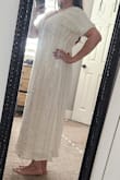 I loved the dress. It will look great with gold sandals. Ready for a New Year's party or a vacation trip. It's a little bit, but for me, it's great. I don't like tight clothes - Rachel C.