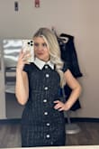 I'm a lifestyle host and this is my new favorite dress to wear on-air! Fits like a glove and the length is perfect for a short girl like me (5')! Looks so cute with sheer tights. - Lauren C.