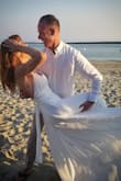 I had a beach wedding - very intimate ceremony and wanted a simple, flowy dress. This dress was exactly what I was expecting! I am 5'10" and the length was perfect to walk barefoot on the sand. I felt pretty and received so many compliments! I could not be happier :) - Francine H.