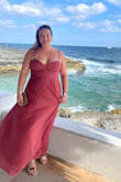 Loved the fit and feel of this dress. Sturdy and well lined. The straps cut in a little bit, but it wasn't uncomfortable. Received lots of compliments and felt great all night! - ABIGAIL H.