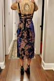 I loved this fabric, pattern, and colors, but the fit was off on me. I'm short with a short torso, so the hips hit really low on me. The lower midsection and skirt were too loose on me, and the straps were way too long (aren't adjustable). I read reviews about the seams tearing immediately. I ordered a size fit for my measurements and can't say I would foresee an issue if wearing the correct size. This style isn't a wiggle dress so the hips shouldn't be tight since the fabric doesn't have give to it. So pretty, just wish it fit better. - Tiffany B.