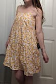Wore this dress with some white platform sandals to my boss' outdoor summer wedding reception and felt super cute. Comfortable dress for hot weather that made a feminine, summery look easy to pull off. - Allie H.