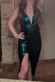 Wore this to our special anniversary dinner when we got engaged. Felt like a million bucks. I'm smaller chested but tying the back up securely held the bust right where I wanted it to stay. - Allie H.