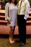 I new once i put this dress on i was going to love it.  It fit so good. I can wear this dressed up in heels or dressed down with sandals and it will look good. I wore this dress for my vow renewal and got so many compliments. I loved it so much i ordered another color. - Teena F.