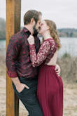 I wore this for my engagement shoot and it served me well. The lace was tight in the arms for me, and it was tight in the upper body but fits well otherwise. - Lee S.