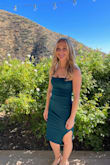 I loved how the dress was tight, yet stretchy. The color was beautiful and the material is very soft. Highly recommend! - Rachel L.