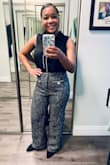 These pants are a dream for the value. They are perfect for work to throw on with a blouse and flats/heels, or you can wear them to church, or for a nice evening out. They are pretty versatile and vogue, and I love the high waist feature along with the lovely buttons. Great value for the price. :) - Danielle G.