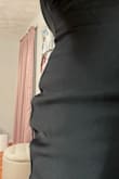 This dress has the potential to be really nice but unfortunately is made for a straighter shaped body. I originally ordered a medium like it suggested, but it was falling off of me. I exchanged for small which fit my chest and waist perfect, but the way it's shaped around the hips is not for curves. It just bunched up and looked ill-fitting just at the curve of my hips. - Auriel G.