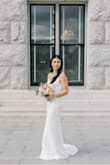 Love how simple and elegant this dress is. It was the perfect dress for our 10 year anniversary pictures. - Trammie N.