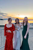 This dress fits true to size, the material is very comfortable, & it had just the amount of material for her to dance the night away in. I will continue to order from Lulus for every occasion, given the price is right, shipping is fast even to Alaska, and the dresses are made from quality material. - Cristine M.