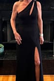 The dress fit perfectly, although I did have to get it hemmed, which is not unusual for me. Wore it for a 6 pm formal wedding and received many compliments. Very happy with the purchase. - Diane F.